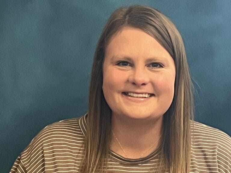 This is a photo of Kaylea Weible, a special education educational assistant at sisters elementary school